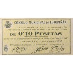0.10 Pesetas Estopiñán