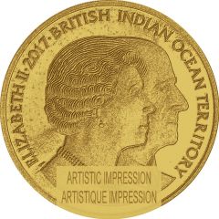 2 Pounds - Elizabeth II Elizabeth II and Prince Philip, Gold