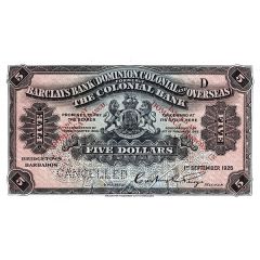 5 Dollars Barclay`s Bank