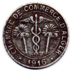 10 Centimes Alger Chamber of Commerce