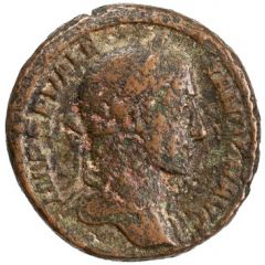 As - Severus Alexander P M TR P VIIII COS III P P S C, Justitia