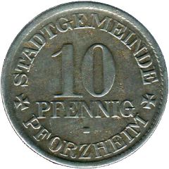 10 Pfennig - Pforzheim
