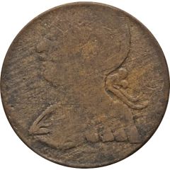 1/2 Penny Regal Imitation - George III left