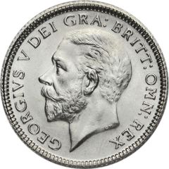 6 Pence - George V 3rd coinage, Modified Effigy