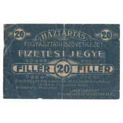 20 Fillér Háztartási Fogyasztási Szövetkezet, Budapest