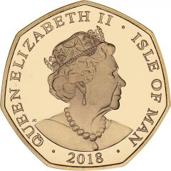 50 Pence - Elizabeth II Imperial State Crown, Gold Proof