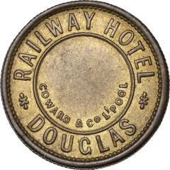 2 Pence Charles Udall, Railway Hotel