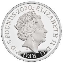 5 Pounds - Elizabeth II The band Queen, Silver Proof