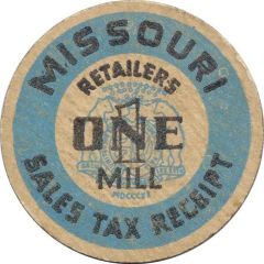 1 Mill - Retailers Sales Tax Receipt Missouri