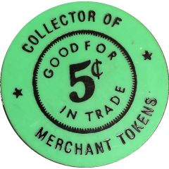 Token - Gary Kruesel Collector of Merchant Tokens