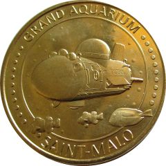 Jeton touristique - Monnaie de Paris - Saint Malo - le Grand Aquarium - Le Nautibus