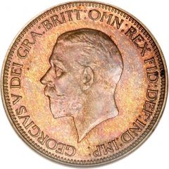 1/2 Penny - George V smaller portrait