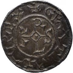 Denier - Charles II Laon mint