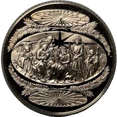 Holiday Greeting Card Medal - Nativity