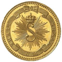 1 Kreuzer - Charles Leopold Frederick Recovery of Grand Duchess Sophie after the birth of Prince Karl; Gold Pattern