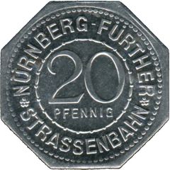 20 Pfennig - Martin Behaim Nürnberg-Fürth