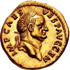 Aureus - Vespasian PAX AVG, Pax