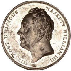 Medal - William IV Accession, white metal