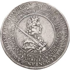 2 Thalers - John George III Death
