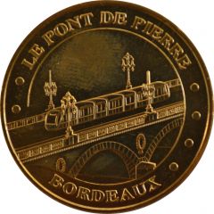 Jeton touristique - Monnaie de Paris - Bordeaux - Le pont de pierre