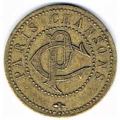 Phonograph Token - Paris Chansons PC Dijon