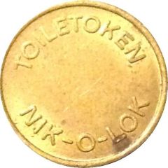 Token - Nik-O-Lok Toiletoken Indianapolis, Indiana