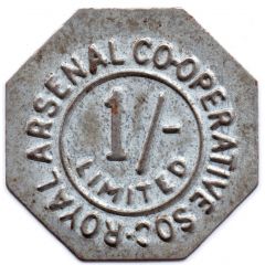 1 Shilling - Royal Arsenal Cooperative Soc Limited