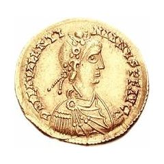 1 Solidus In the name of Valentinian III