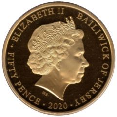 50 Pence - Elizabeth II VE Day - Street Party