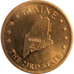 Token - Shell’s States of the Union Coin Game, Version 1 Maine