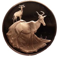 Medal - East African Wild Life Society Kongoni Hartebeests