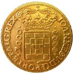 1/2 Moeda - João V Lisboa, Porto, Rio, Bahia e Minas mints
