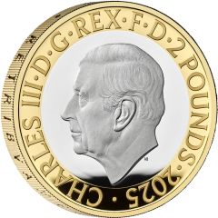 2 Pounds - Charles III HMS Belfast, Silver Proof
