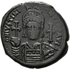 20 Nummi - Justinian I Antioch, CH, Bust Facing