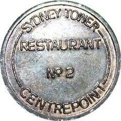 Token - Sydney Tower Restaurant No 2 Lift Brass