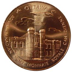 Royal Canadian Mint Medal - Ottawa and Winnipeg Mints copper