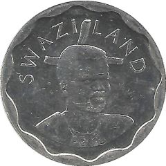 20 Cents - Mswati III 2nd portrait, magnetic