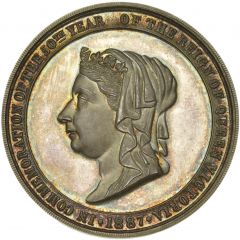 Medal - Victoria Golden Jubilee, Colchester, silver
