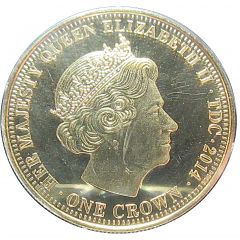 1 Crown - Elizabeth II Papal Inauguration - Totus Tuus