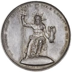 Medal - George III Battle of Pulo Aura, silver