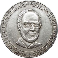 Medal - 28th Lieutenant-Governor of Quebec Pierre Duchesne