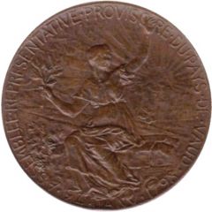 Centenary of the Independence of the Canton of Vaud bronze, small module