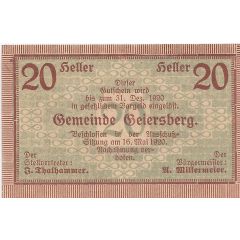 20 Heller Geiersberg