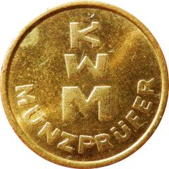 KWM token - KWM Münzprüfer 22.0 mm, big letters