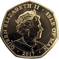50 Pence - Elizabeth II Platinum Wedding - The Royal Carriage