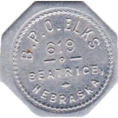 10 Cents - B.P.O. Elks 619 Beatrice, Nebraska