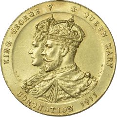Medal - George V Coronation, Belfast, gold