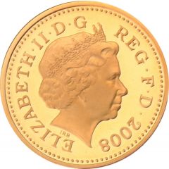 1 Pound - Elizabeth II Royal Arms, Gold Proof
