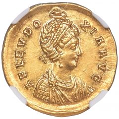 Solidus - Aelia Eudoxia SALVS REI PVBLICAE, Constantinopolis