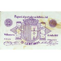 25 Céntimos Villanueva